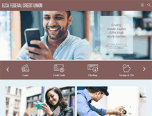 Tablet Screenshot of elcafcu.org